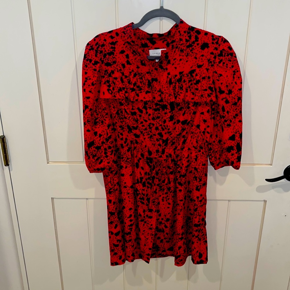 Red Fall dress for any occasion.  TOPSHOP size 4.